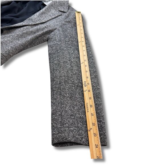 Loft Coat Wool Silk Blend Gray Women’s Size 8 Career Outerwear - Picture 10 of 13